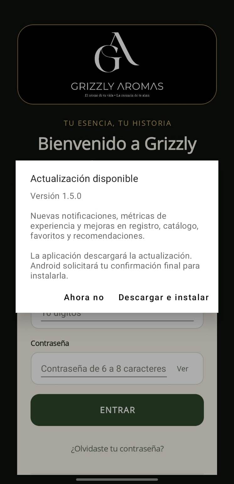 Aviso de actualización disponible